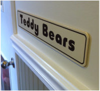 Sign that says Teddy Bears